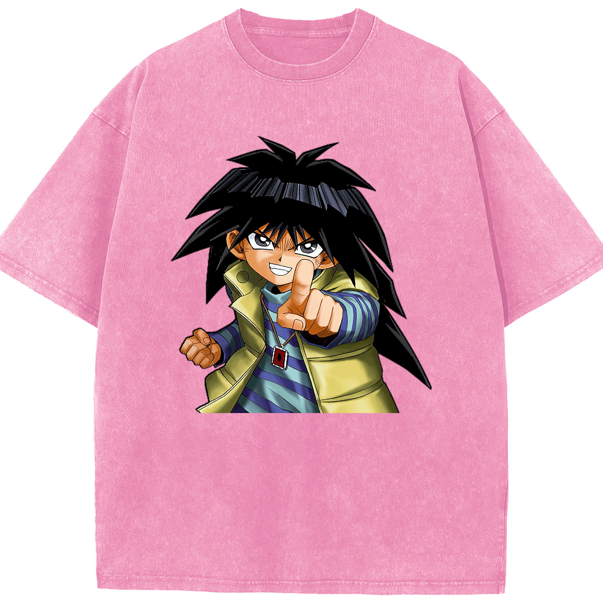（画像用） 遊☆戯☆王 Yu-Gi-Oh! 綿100% ヴィンテージ風 半袖Tシャツ（フロントプリント）
